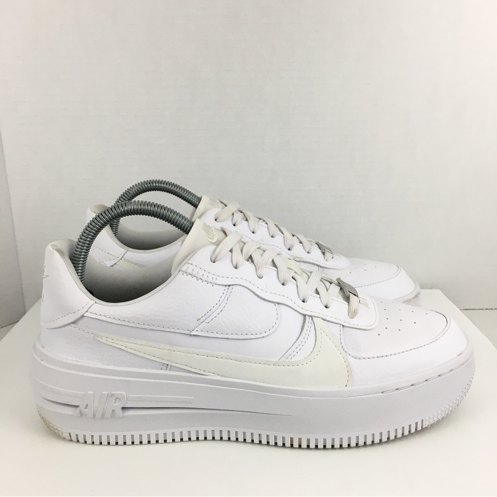Nike Women's All-White Platform Air Force 1 Sneakers